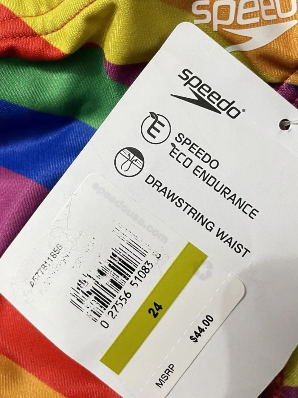 Speedo Boys Swim Brief Size 24  Eco Endurance NWT Good Vibes